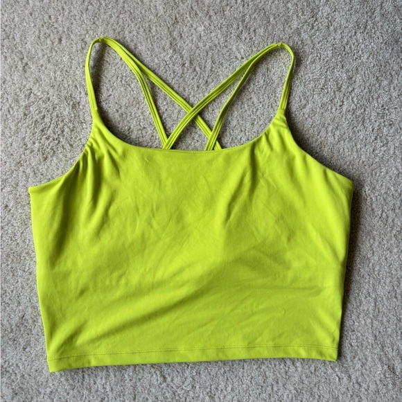 Blogilates Lime Green Strappy Crop Top Size 1x - Picture 1 of 6
